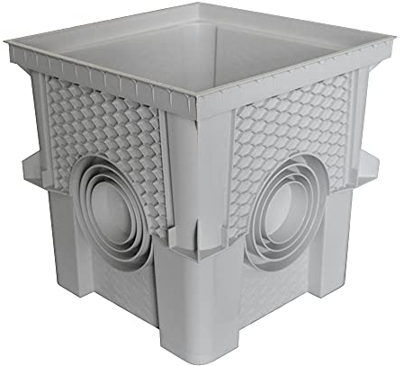 Jardibric - Regard/Rehausse Collecteur des Eaux Pluviales - 30 x 30 cm (livré sans Couvercle) Personnalisez Votre Installation pour Une Gestion Efficace des Eaux Pluviales