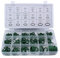 TAKPART 270pcs 18 Größen Auto Klimaanlage Klimakompressor Gummi O-Ring Dichtung Sortiment Kit（Grün）