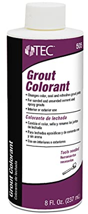 TEC Grout Colorant - Refresh and Seal or Change Grout Joint Color | A Faster and Easier Alternative to Regrouting Tile | 8 oz. Application Covers up to 350 sq. ft. - 945 Light Buff