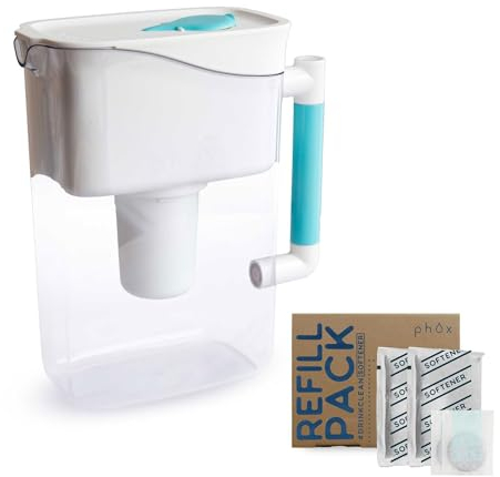Phox Wave 2.8L Water Filter Jug and Refillable Cartridge (Softener) | 3 Month Supply