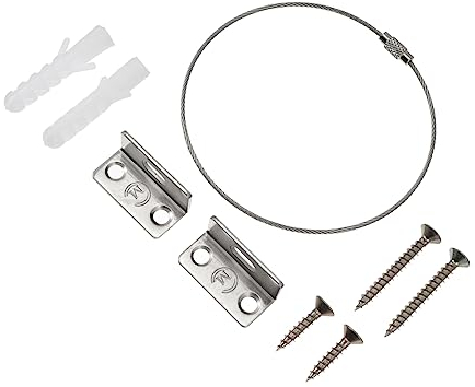 SAFIGLE Möbel Anti Fall Stecker 6 Satz Für Bücherregal Kommode Schrank Kindersicherung Mit Verstellbarem Robustem Metall Erdbebensicher Installieren Für Babys Kleinkinder