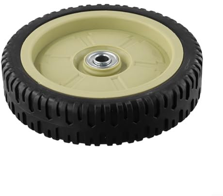 Tondeuse à pousser avec roues universelles pour roues avant et arrière, tondeuse manuelle en caoutchouc universelle