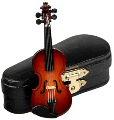 Modello di strumento musicale decorativo Modello Di Supporto Per Archetto Di Violino Collezione Di Strumenti Musicali In Legno Ornamenti Decorativi Mini Custodia Per Violino