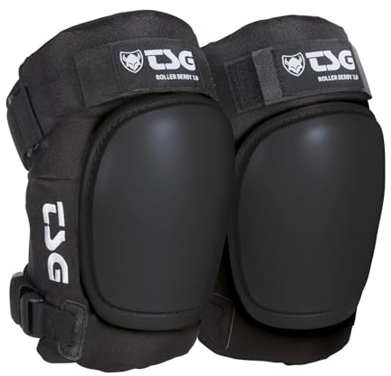 TSG Genouillères Roller Derby 3.0 - Noir Foncé - Taille L