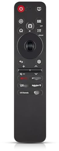 LG Magic Remote Control (MR25GA) Voice Remote Control with L G TVs Includes AI, Pointer and Alexa Voice, Compatible with LG Remote 2025 TVs OLED G5 C5 B5 Series QNED 92A 85A 80A Series