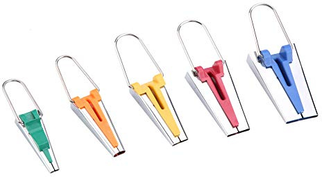 Set da 5 per nastri per sbiechi in tessuto |Strumento di piegatura automatica per cucito e quilting |Crea nastri sbieco personalizzati/strisce di rilegatura/lavoretti fai-da-te