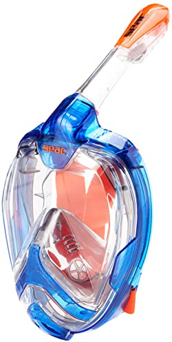 Seac Magica, Masque Snorkeling Plein Visage Intégral 180°, Purge de Vidage et Tuba avec Sistème Étanche au Top