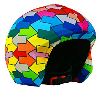 COOLCASC® Flèches - Couvre Casque Ski Enfant Universel - Personnalisez Votre Casque avec Une Housse Ski protectrice, Originale et Amusante - Accessoires Ski - Taille Unique