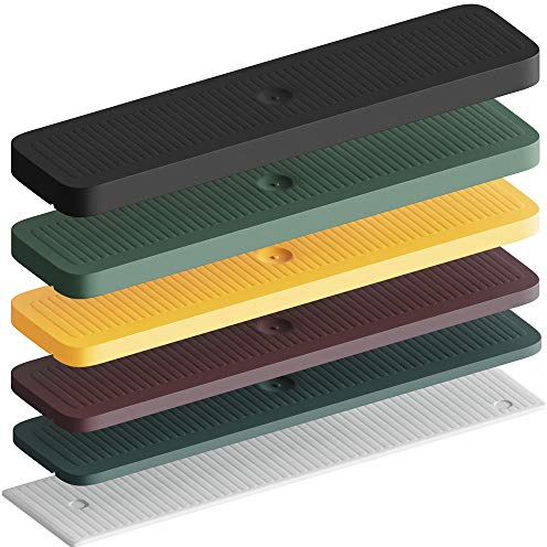 INNONEXXT® cuñas para cristales | 24 x 100 mm 600 piezas en juego: 1, 2, 3, 4, 5, 6 mm | cuña, cuñas plastico, guillotina para parquet, cuña de plástico | Fabricado en Alemania