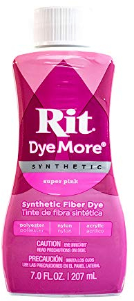 Craft County Synthetic Rit Dye More Liquid Stofffarbe - Große Auswahl an Farben - 200 g - Super Pink