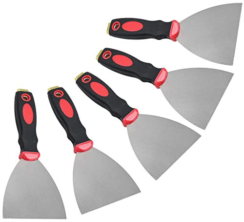 Removedor de raspador de agarre suave de 100 mm, para decoración de papel pintado, 5 unidades