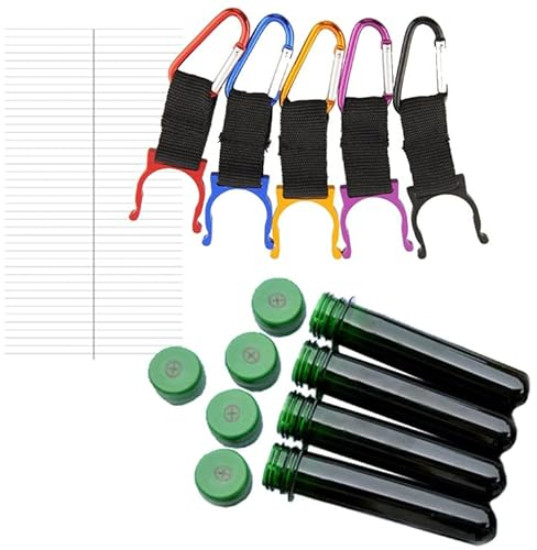 5er Set Petlinge zum aufhängen mit Halterung und Logstreifen Geocaching T5 Angel