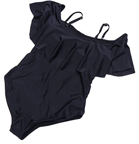 BESPORTBLE Mammig Baddräkt För Gravida Bikini Med Rynkade Sidor Bekväm Och Solskyddande För Strand Och Pool Xl