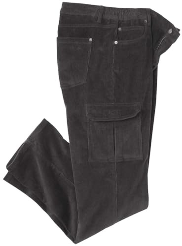 ATLAS FOR MEN – Pantalon Cargo – Pantalon en Velours Homme - Coupe Droite - Disponible en Grandes Tailles