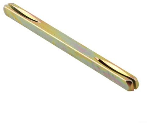 8mm Square Spindle for Door Handles, 85-130mm Galvanized Iron Square Pin with Notched Pins for Secure Attachment, Compatible with Various Door Handles and Buttons(130mm)