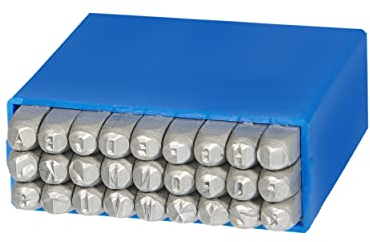 GRAVUREM-S Standard Schlagbuchstaben Schlagstempel, Prägestempel, Einschlagbuchstaben - Buchstaben A-Z,& / 1,5mm