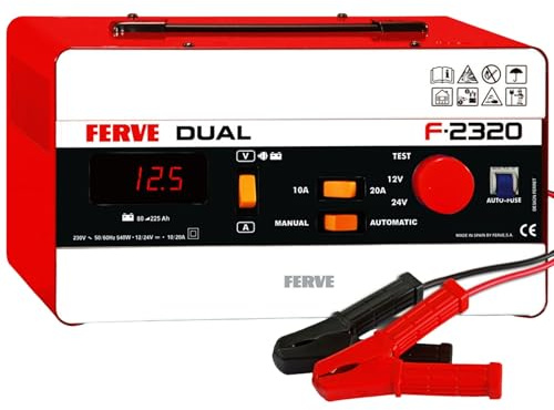FERVE F-2320 Dual Ley Batterier Laddare, 0