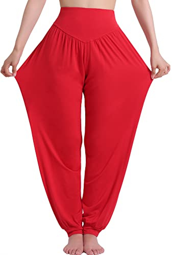 Hoerev Super Soft Spandex Byxor Modal Harem Yoga Pilates