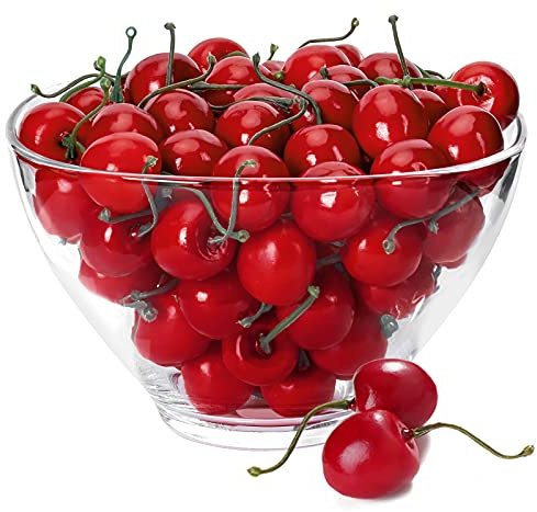 MyLifeUNIT Artificial Cherry Fruit, Artificial Fruit for Decoration, 100 PCS