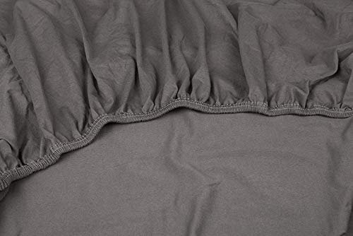 Sognamo Jersey Spannbettlaken 90-100x200-220cm Farbe Antrazith I Spannbetttuch