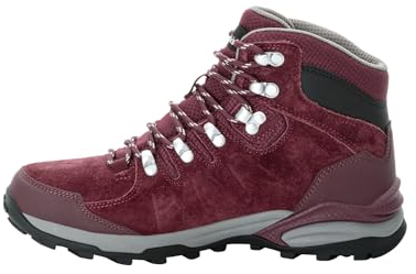 Jack Wolfskin Damen Refugio Texapore MID W Wanderschuh, Dark Maroon, 40 EU