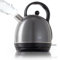 KHG Wasserkocher WK-1711 (DG) Dunkelgrau Anthrazit, Kessel-Kocher 1,7 Liter, 360° Sockel, herausnehmbarer Kalkfilter, Kontrollleuchte am Schalter, Wasserstandsanzeige, automatische Abschaltung