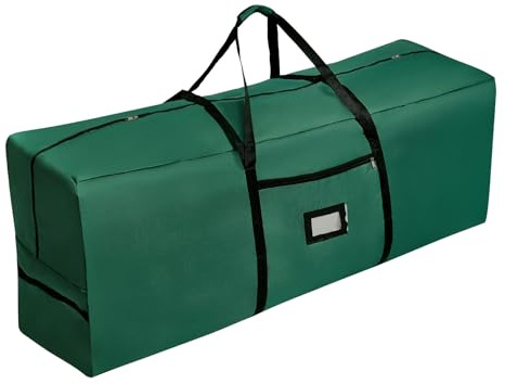 Fuyuleyo Christmas Tree Storage Bag - 7.5 Ft Heavy Duty 600D Oxford Bag, Reinforced Handles & Dual Zipper, Xmas Tree Storage Box for Decoration Storage