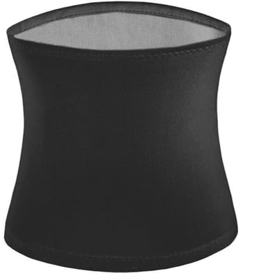 AIDIER Unisex termisk plysch ländryggsvärmare mjuk elastisk stickad nedre ryggstöd tjock magpärm njurvärmare midjebälte mage magtrimmer band magvärmare för kvinnor män äldre, Svart, XL suggest 65-80KG