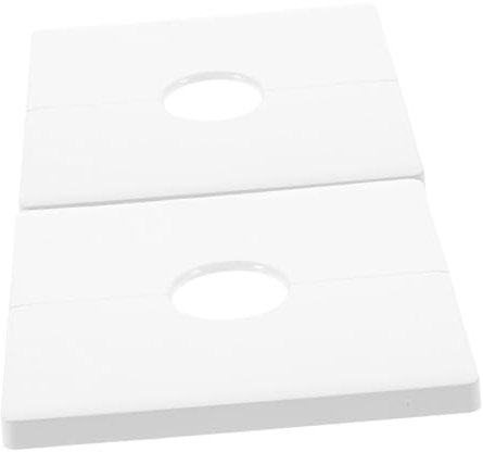 Uonlytech 2pezzi Piastra Di Copertura Elettrica Vuota Copertura Di Sicurezza Per Muro Con Foro Passacavi Rimovibile Pannello Per