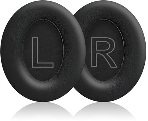 Replacement Earpads for Anker Soundcore Life 2/Q20/Q20+/Q20I/Q20BT Headphones, Ear Cushions Headset Earpads Ear Cups Cover Repair Parts (Black)