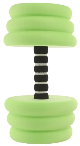 Homoyoyo Mancuernas de Agua Flotantes para Ejercicios Acuáticos, Juego de 2 Piezas en Eva Verde Diseño Antideslizante, Pesas para Piscina y Aeróbic Acuático, Equipo Portátil para Fitness