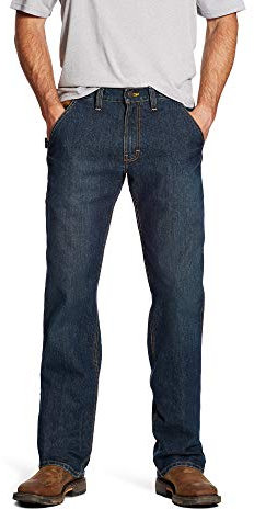 Ariat Herren Rebar Workhorse Pantrebar M4 워크호스 바지 Hosen, Phantom, 34W / 36L