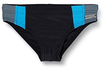 Haute pression Garçon 515 Slips de bain, Noir/Gris/Turquoise, 8 ans EU