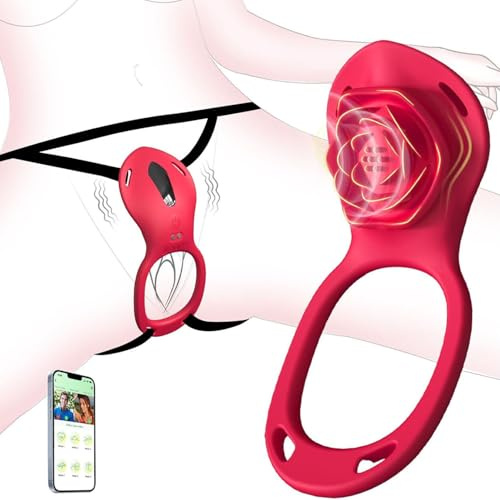 Sextoyse Femme Clitoridienne Oeuf vibrant femme à App Distance avec 9 Modes Vibromasseurs Feminin à distance culotte vibrante Sex Toys Gode vibro-masseur Sextoy jouet adulte Sex Toýs (Rouge)