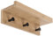 ONVAYA® Wandregal Bambus mit 3 Haken | Bambus Schwarz | Regalbrett schwebend aus Holz | Schlüsselbrett mit Ablage | modernes Schweberegal | Wandhaken Garderobe | Schlüsselhaken