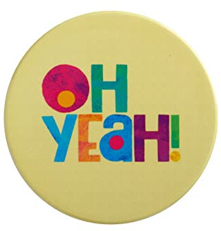 Maxwell & Williams DU0377 Be Kind Runder Untersetzer aus Keramik, Gelb