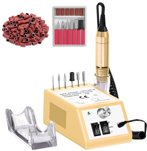 Jiasheng Electric Nail Drill, 30000rpm Professional Nail Drill Machine, Nail Drills for Acrylic Nails Professional Manicure Pedicure Kit for Woman