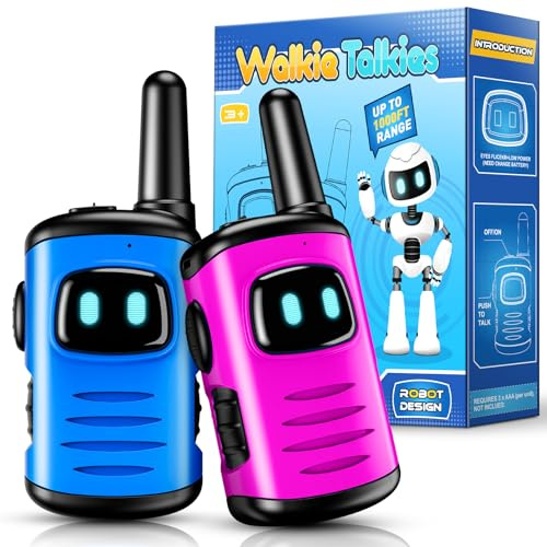 Adeokay Walkie Talkie Bambini, Giochi Bambini 3 4 5 6 7 8 Anni Femmina Regali Natale Bambini Giocattoli per Bambini Regalo Bimba 3-10 Anni Gioco Bambino 3-10 Anni