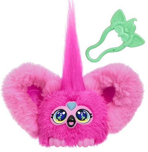 Furby Furblets Flo-Flo Flamingo-Minispielzeug aus Plüsch – interaktives, sprechendes Kuscheltier für Kinder