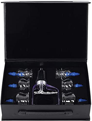 HdGLfdKfb Set di coppette in Vetro da 8 Pezzi Set di coppette sottovuoto Dispositivo di coppettazione per la Manutenzione Quotidiana della Salute, impiegati, Sportivi