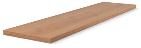 HausFux studioLINE MDF-Innenfensterbank nach Maß - 1,8 cm stark, melaminbeschichtet, mit ABS-Kante - Made in Germany - individueller Zuschnitt (Artisan Oak, T x L | 15 x 50 cm)