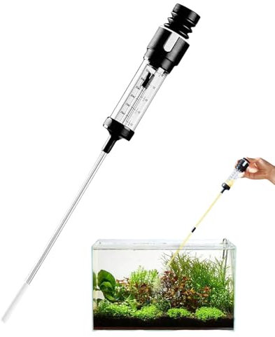 Yonuaret Nettoyeur pour bassin à poissons | Aspirateur à eau pour aquarium, pompe d'aspiration manuelle pour bassin d'eau douce et d'eau salée Betta