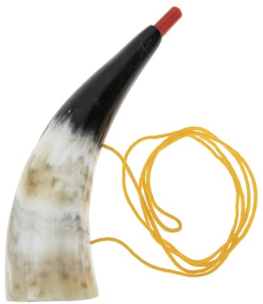 MUSISALY Cuerno Vikingo de Cuerno de Buey 1 Pieza Juguete Trompeta para Animar Juegos Deportivos Accesorio de Fiesta Tamaño 17-20 CM Color Aleatorio Instrumento Aleatorio