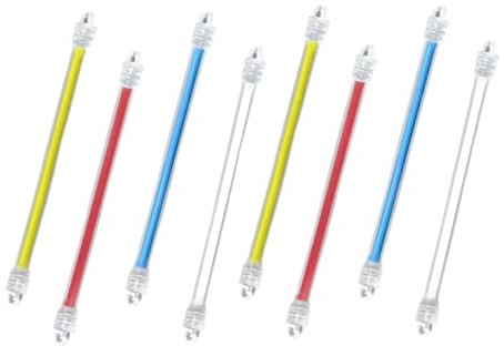 perfk 8 Bandes amortisseurs en Silicone pour Raquettes de Tennis - Cadeau Premium pour Joueurs de Tennis - Amortisseurs de Vibrations pour Raquettes de