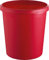 helit H6105825 - Objekt-Papierkorb, 18 Liter, rot, mit umlaufendem Griffrand, aus Kunststoff, 1 Stück