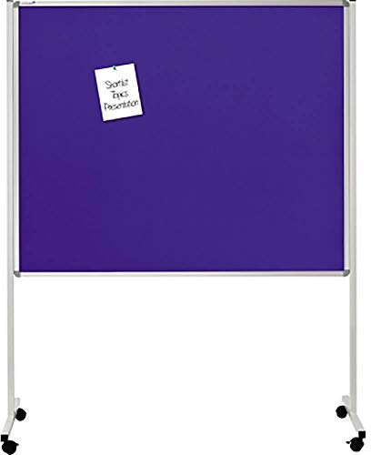 Legamaster XL Multiboard - mobil und magnetisch - marineblau - 150x120 cm - 3in1 als Whiteboard, Pinboard und Flipchart nutzbar - inkl. Board-Papier - inkl. 4 feststellbaren Rollen