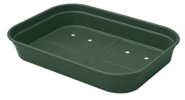 Elho Green Basics Grow Tray 36 - Accessori per Interno Esterno Coltura E Raccolta Accessori - Ø 36.0 x H 6.3 cm - Verde/Leaf Green