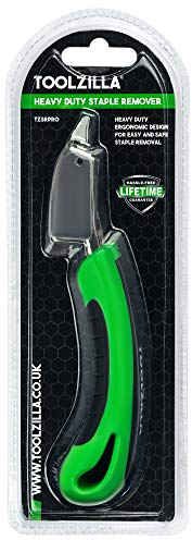 TOOLZILLA Hochleistungs-Klammerentferner, Heftklammern für Sicheres und Einfaches Entfernen, Profiwerkzeug für Heimwerker und Handwerk mit Griff und Komfort für Schnelle Arbeiten für jede Klammertypen
