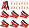 dafuhao 14 Pcs 100A 9cm Kupfer-Krokodilklemme Klemmen für Starthilfekabel Autobatterie Clips Auto Krokodilklemme Elektrische Autobatterie Krokodilklemmen Batterieladegeräte