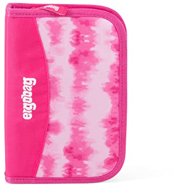 ergobag Federmäppchen Set 22-teilig, Lyra Buntstifte, Stundenplan-Fach, Kleingeld Fach, Lineal ZauBärwatte - Pink